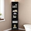 67"Tall Narrow Corner Cabinet for Bathroom, Multi-Functional Storage Cabinet with Doors and Shelves - Leovsnove - 2 of 4