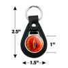 Lord of the Rings Eye Of Sauron Black Leather Keychain - 4 of 4