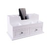 Organize It All 3 Drawer Wooden Accessory Organizer Charging Station White: MDF & Plastic, 7.1" L, 13.8" W, Decorative Use Only - 3 of 4