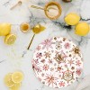 Ninola Design Snowflakes Watercolor Pink Round Cutting Board - Deny Designs - 2 of 3