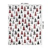 Christmas Flannel Blanket Throw, Christmas Trees Buffalo Plaid Dots Soft Fuzzy Plush Cozy Fleece Blankets - 4 of 4