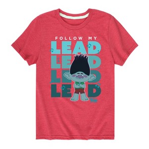 Boys' - Trolls - Branch Follow My Lead Short Sleeve Graphic T-Shirt - 1 of 4
