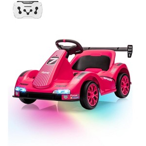 Kids Go Kart, Ride On Drift Kart with Dual Motors, 6V Battery Powered Electric Drift Car, LED Headlights, Outdoor Ride On Racing Toy for Kids - 1 of 4