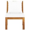 Middle Sofa Solid Acacia wood Medium Durable vidaXL - 3 of 4