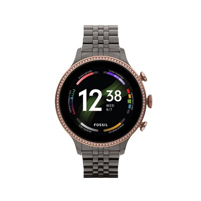 Fossil Gen 6 Smartwatch 42mm - Gunmetal and Rose Gold Stainless Steel