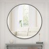 Ridstar 38.19 in. W x 38.19 in. H Black Metal Framed Circular Bathroom Mirrors For Decor - 3 of 4