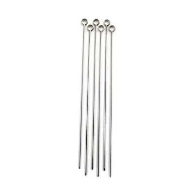 Norpro Stainless Steel 12-Inch Barbeque Skewers, Set of 6