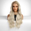 Jessie's Wig 24 Inch Wavy Wig Synthetic Hair 13x6 Lace Wigs Blonde With Dark Roots 1 Pc/Pack - 2 of 4