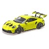 2024 Porsche 911 GT3 RS Acid Green with Carbon Top and Hood Stripes Ltd Ed to 400 pieces 1/18 Diecast Model Car by Minichamps - 2 of 4
