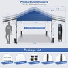 Aghana Digitals Blue Instant Pop-up Canopy Tent: 10x17.6ft Oxford Fabric with Dual Awnings, - 2 of 4
