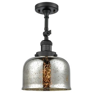 Bell - 1 Light Semi-Flush Mount In Industrial Style-14 Inches Tall and 8 Inches Wide - 1 of 1