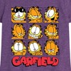 Girls' - Garfield - Faces Grid Fitted Short Sleeve Graphic T-Shirt - 2 of 4
