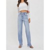 Women's Jillian High Rise Asymmetrical Button Dad Jeans - CELLO - 4 of 4