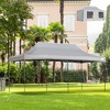 Outsunny 10' x 20' Heavy Duty Pop Up Canopy with 7 Removable Zippered Sidewall, Bottom Privacy Sidewall, Roller Bag, Upgraded Tube - 2 of 4