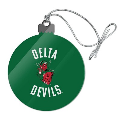 Mississippi Valley State University Delta Devils Logo Acrylic Christmas Tree Holiday Ornament