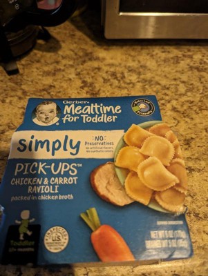 Gerber Toddler Pasta Pick-ups Chicken & Carrot Ravioli Baby Meals - 6oz ...