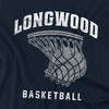 Longwood University Basketball Hoop Adult T-Shirt Navy - 2 of 4