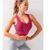 Women's Mesh Ventilated Sports Bra - Seamless Racerback Workout Top with Supportive Compression - 3 of 4