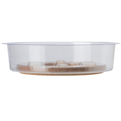 Miracle-Gro 1.5 in. H X 14 in. D Cork/Plastic Hybrid Plant Saucer Clear (Pack of 12)