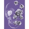 Women's Lost Gods Rose Skull Portrait Racerback Tank Top - 2 of 4
