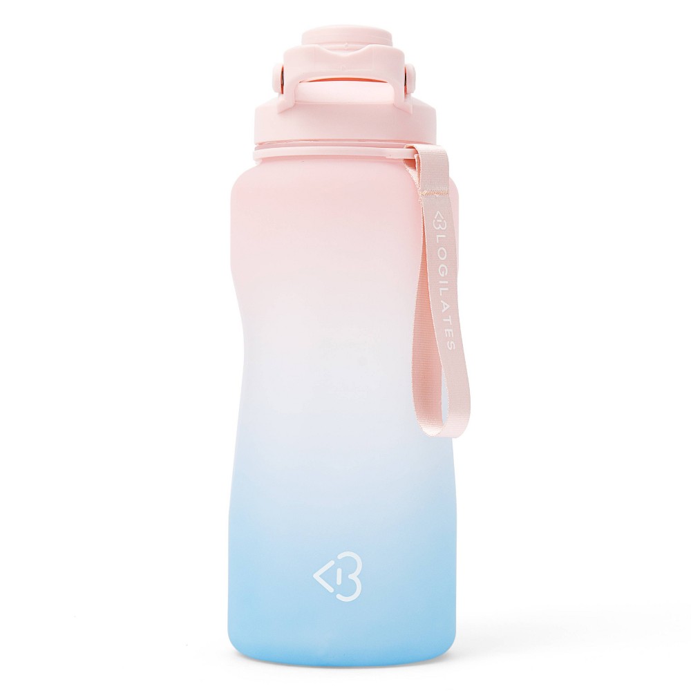 Photos - Water Bottle Blogilates 64oz Half Gallon Plastic  - Blue Ombre