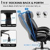 High Back Office Chair - Adjustable Lumbar Support, Big & Tall Executive Desk Chair, Wide Spring Seat, Sturdy Metal Base, Silent Wheels - 4 of 4