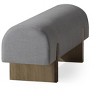 Maven Lane Juno Contemporary Fabric Wooden Bench - 3 of 4