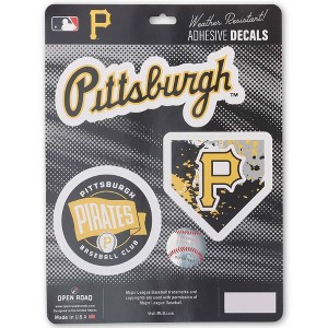 MLB Pittsburgh Pirates Sticker Decal - 3pk - 1 of 4