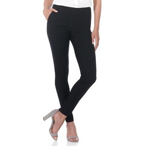 Rekucci Women’s Pull-On Skinny Work Pants – Tummy Control, Stretch Legging Fit with Zip Pockets for Office & Casual - 1 of 4