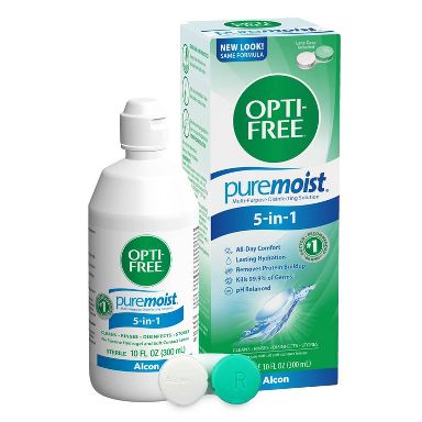 Opti-Free PureMoist with Hydraglyde Multi-Purpose Contact Lens Solution with case - 10 fl oz