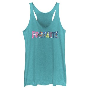 Womens Fortnite Classic Logo Character Fill Racerback Tank - 1 of 4