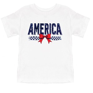 The Juniper Shop America Galaxy Coquette  Toddler Short Sleeve Tee - 1 of 4