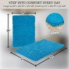 Lavish Home 2-Piece Chenille Memory Foam Bathroom Rugs Set - 3 of 4