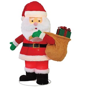 Holiday Living 4-FT Pop-Up Santa Pre-Lit Christmas Sculpture - 1 of 3