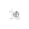 Black Bow Jewelry Sterling Silver with Pink Crystals Grandmother Spinner Bead Charm - 2 of 3