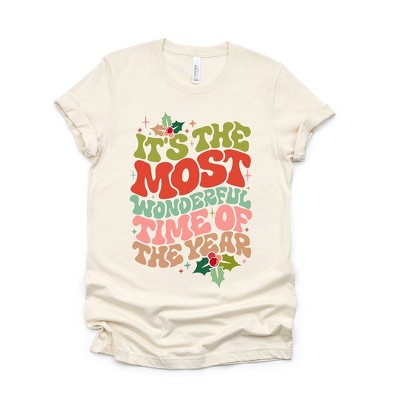 Simply Sage Market Women's Most Wonderful Tme Of The Year Holly  Short Sleeve Graphic Tee