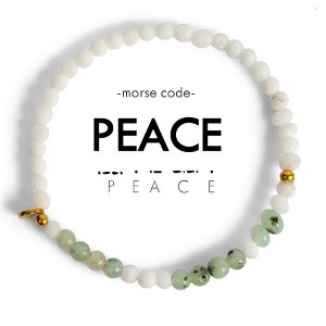 Morse Code Bracelet: PEACE | ETHIC GOODS - 1 of 4