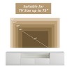ATJafurn Media Console for TVs up to 85'', Modern Entertainment Center Living Room Cabinet Set Includes TV Stand Glass Display And Drawer Cabinet - 4 of 4