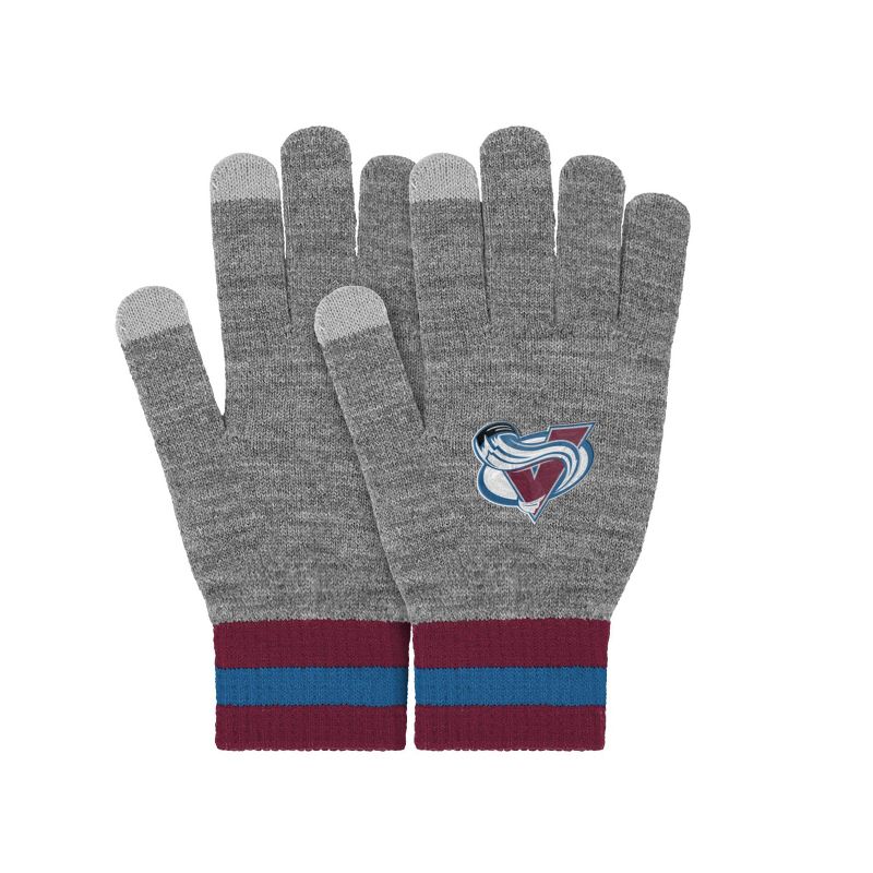 NHL Colorado Avalanche Gray Big Logo Glove, 3 of 5