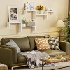 Attop Floating Shelves for Wall, Wall Shelves for Bathroom, Bedroom, Living Room, Kitchen, Office, Wood Shelves for Home Decor Set of 5 - 4 of 4