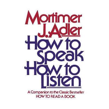 How to Speak How to Listen - by  Mortimer J Adler (Paperback)