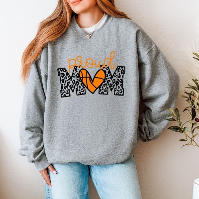 Simply Sage Market Proud Mom Basketball (Colorful) Sweatshirt