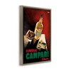 Stupell Industries Vintage Campari Wine Black Framed Floater Canvas Wall Art - 3 of 4