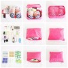 9Pcs Clothes Storage Bags Water-Resistant Travel Luggage Organizer Clothing Packing Cubes - 3 of 4