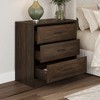 Famapy Farmhouse Nightstand with Drawers Bedside Table 3-Drawer Dresser - 3 of 4