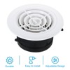 Unique Bargains ABS Plastic Adjustable Round With Screen Bathroom Air Vent Cover - 3 of 4