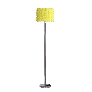 63"In Yellow Roses In Bloom Acrylic/Metal Floor Lamp - 1 of 1