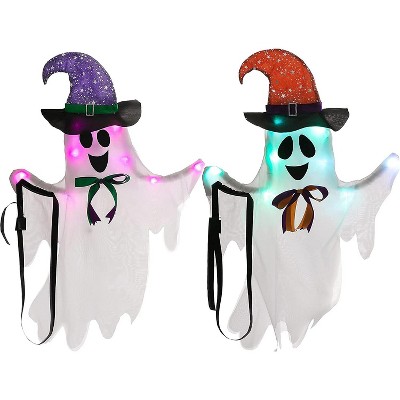 Joyin 33'' Light-up Ghost Tree Wrapper With Witch Hat : Target