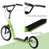 INFURNIC Kick Scooters Youth Scooter with Dual Brakes Adjustable Handlebar and Inflatable Tires, Green, 53.3"*22.8"*34.8" - 2 of 4