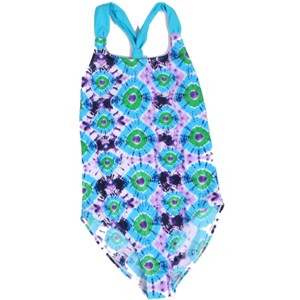 Just Love Girls One Piece Bathing Suits Swimwear for Girl (Tie Dye, 4) - 1 of 2